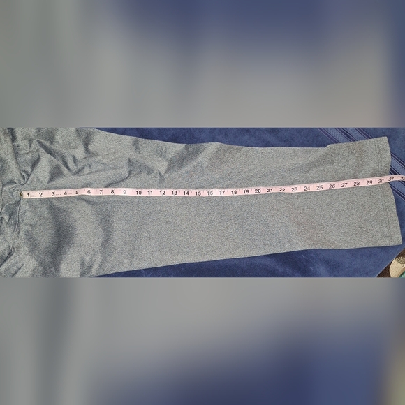 Gray Adidas Track Pants with Black Stripes - Picture 9 of 9